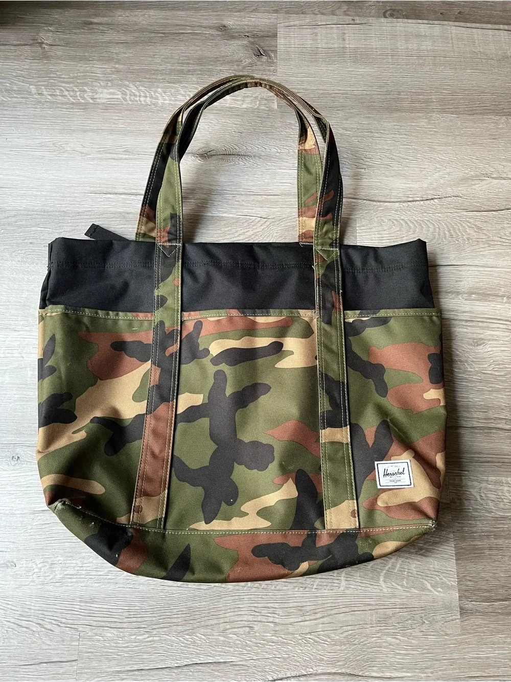 Herschel Camo Duffel Tote